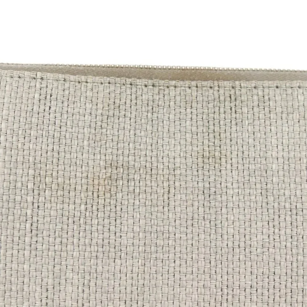 CHANEL Clutch Bag Canvas Gray CC Auth 148530M - Picture 4 of 14